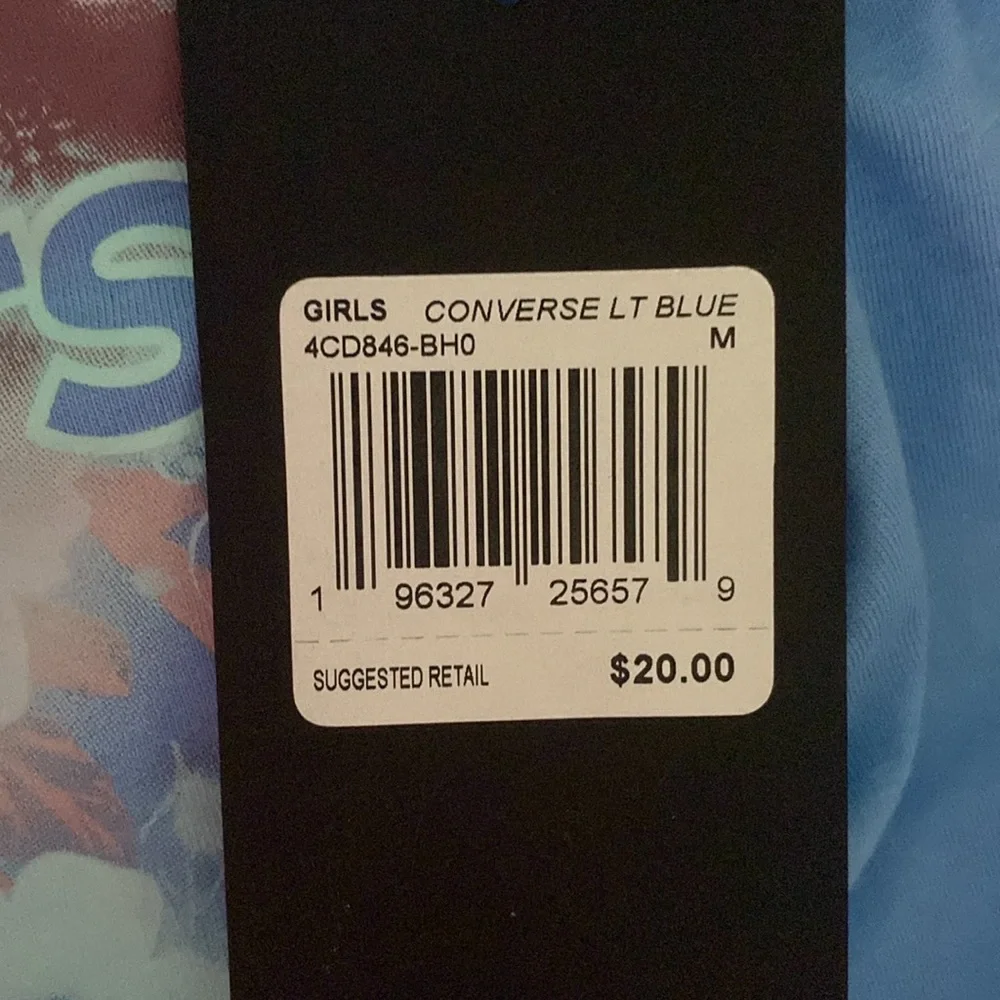 Converse Blue T-shirt Size M (Girls) - Picture 4 of 4